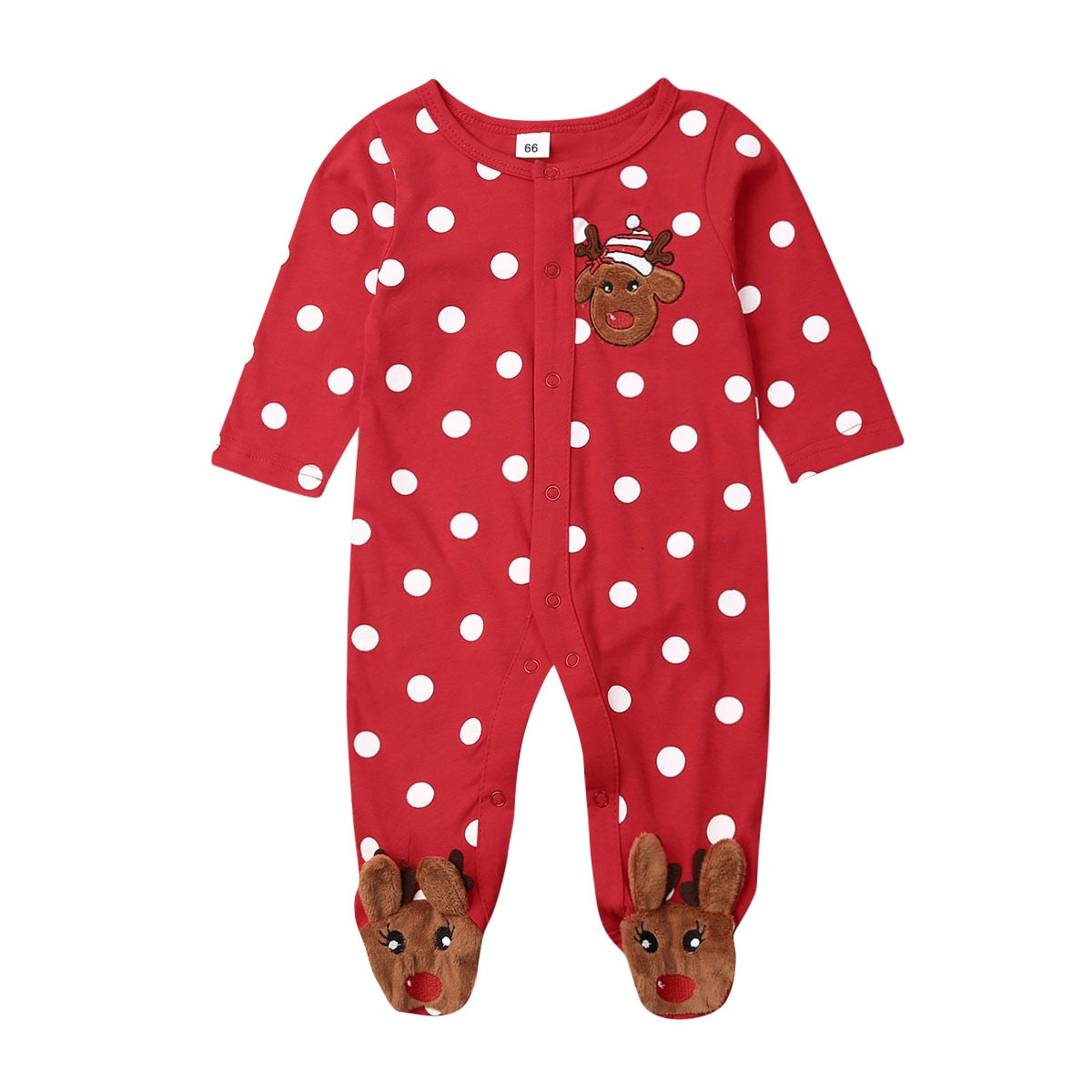 0-18M My First Christmas Baby Boy Girl Rompers Newborn Infant Baby