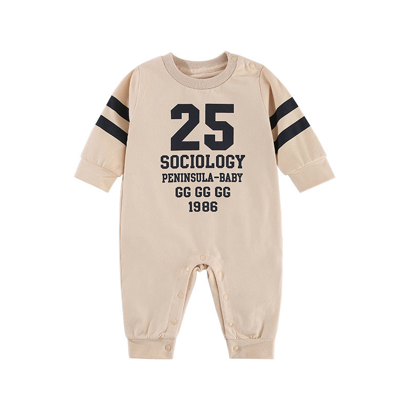 Baby Fall New Long Sleeve Romper Boy Baby Onesie Sports Clothes