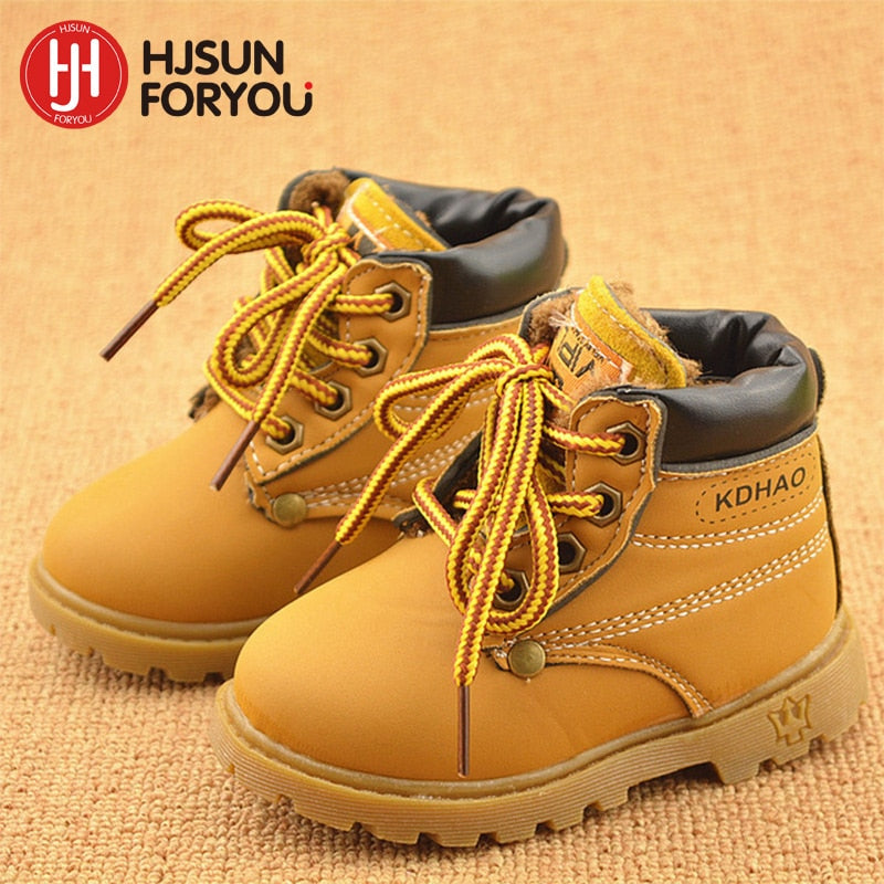 Casual Warm Ankle Shoes Kids Fashion Sneakers Baby Snow Boots
