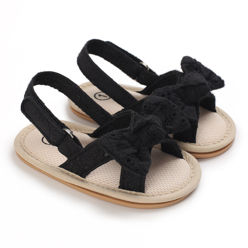 Rubber Sole Bow Sandals Toddler Shoes Baby Shoes