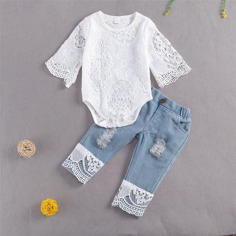 New Fashion 0-24M Baby Girls Fall Clothes