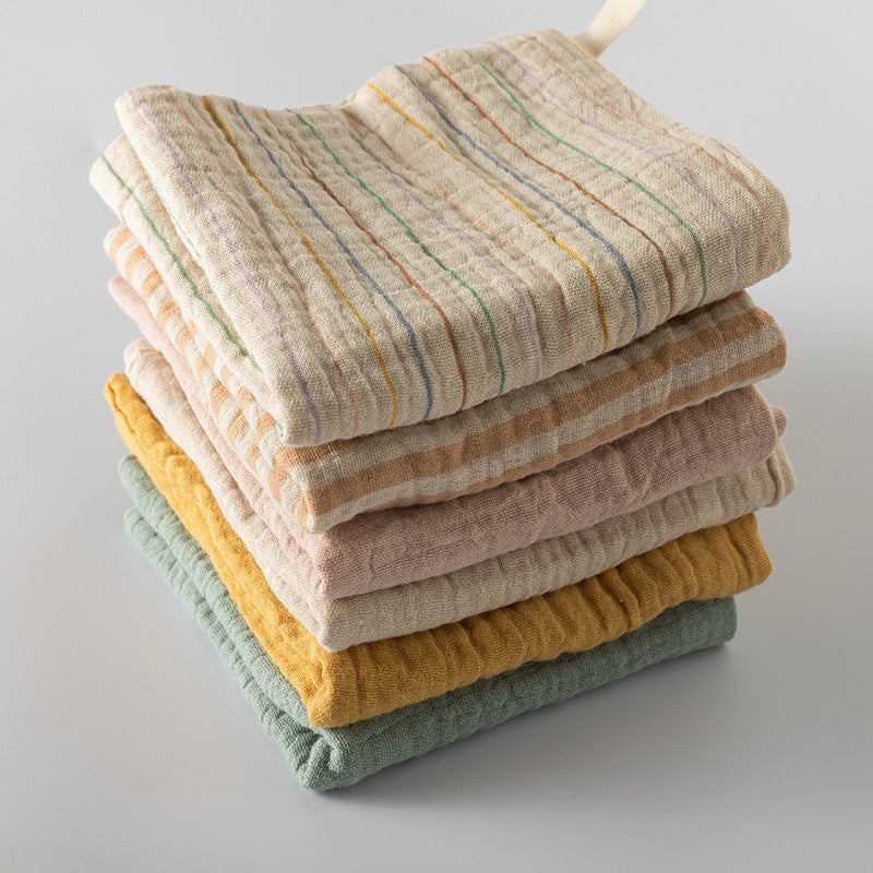 Simple Baby Gauze Cotton Four-layer Square Towel Saliva Towel Face Cloth Color Nursing