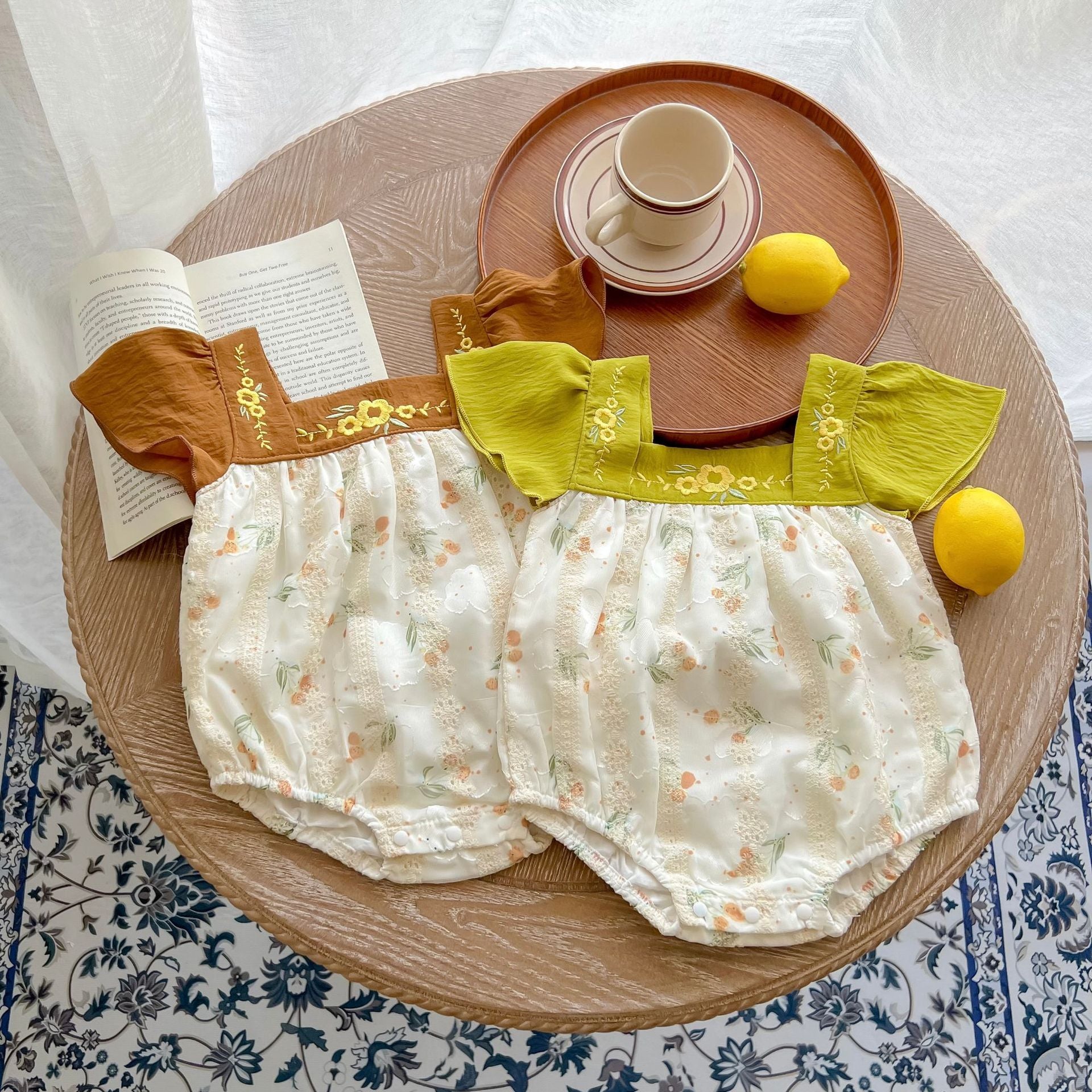 Summer Girl Baby Clothes Short Sleeve