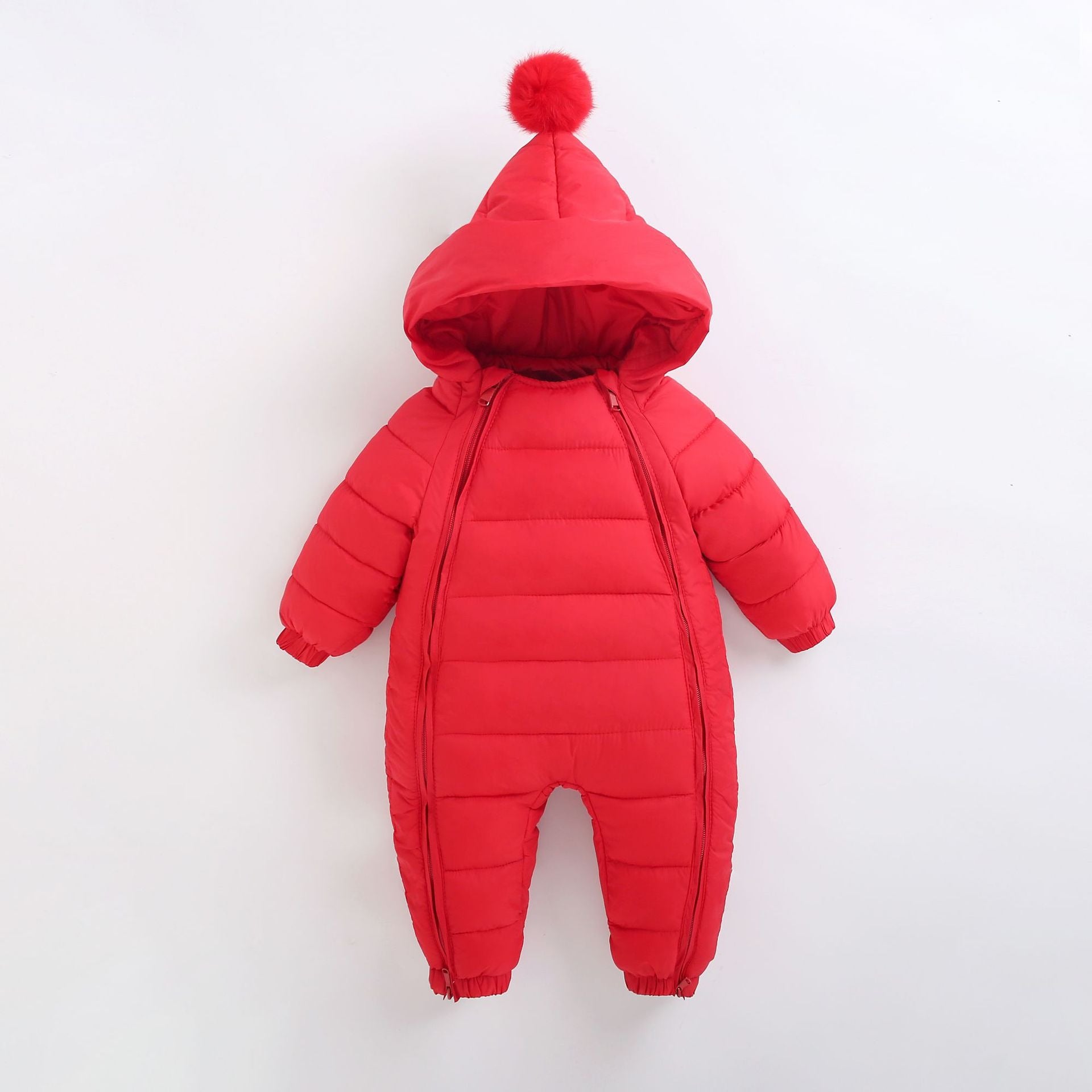 Baby jumpsuit, thickened in winter, baby's outdoor clothes, newborn cotton crawling clothes, autumn and winter toddler clothes