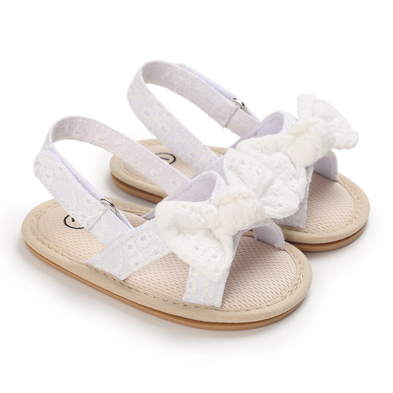 Rubber Sole Bow Sandals Toddler Shoes Baby Shoes
