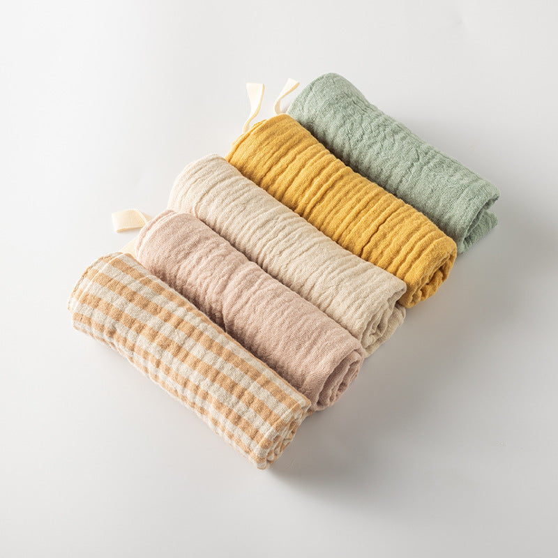 Simple Baby Gauze Cotton Four-layer Square Towel Saliva Towel Face Cloth Color Nursing