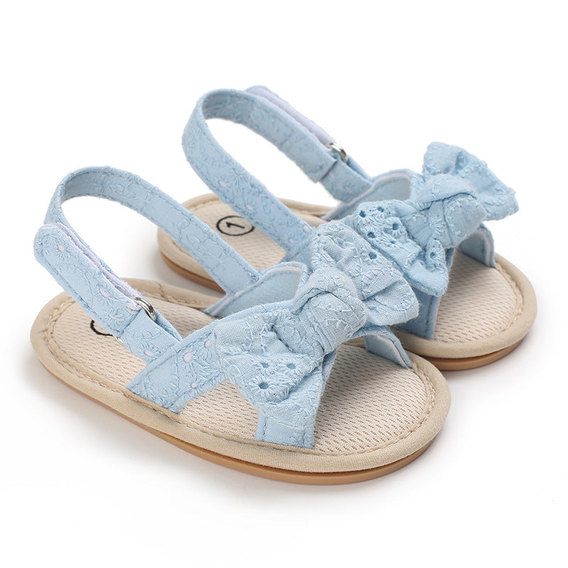 Rubber Sole Bow Sandals Toddler Shoes Baby Shoes