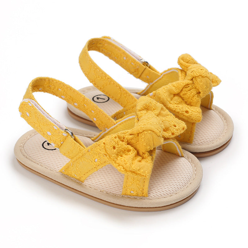 Rubber Sole Bow Sandals Toddler Shoes Baby Shoes