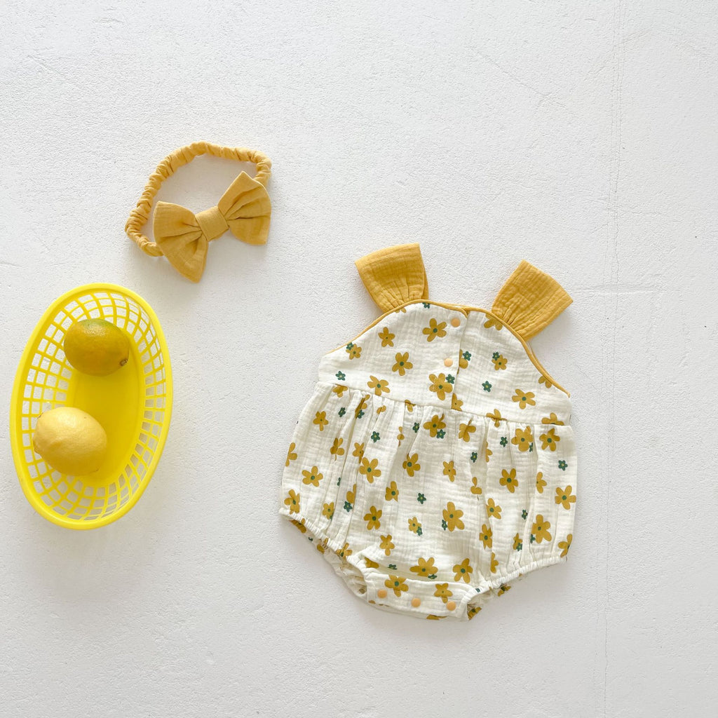 Summer Baby Girl Baby Sleeveless Small Flower