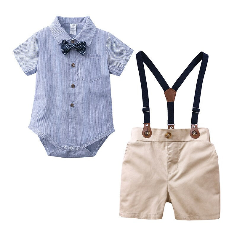 Summer baby boy suit gentleman