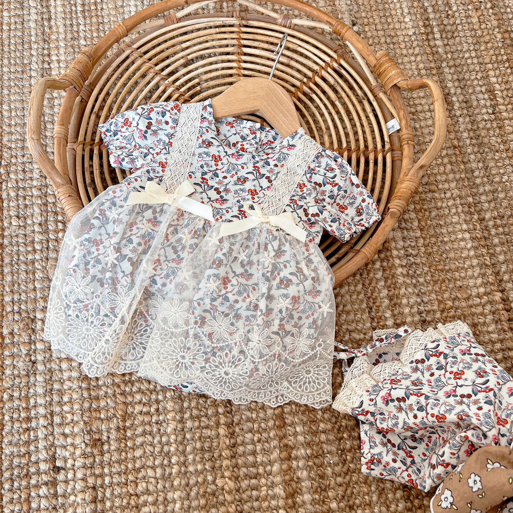 Baby clothes floral newborn clothes  short-sleeved