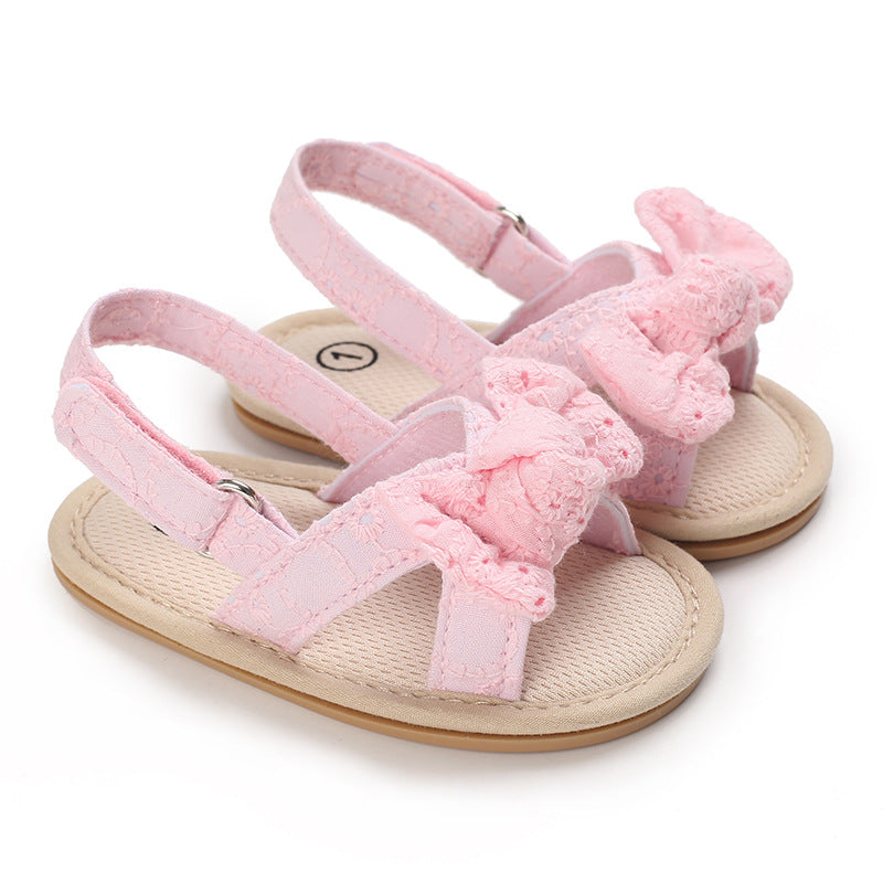 Rubber Sole Bow Sandals Toddler Shoes Baby Shoes