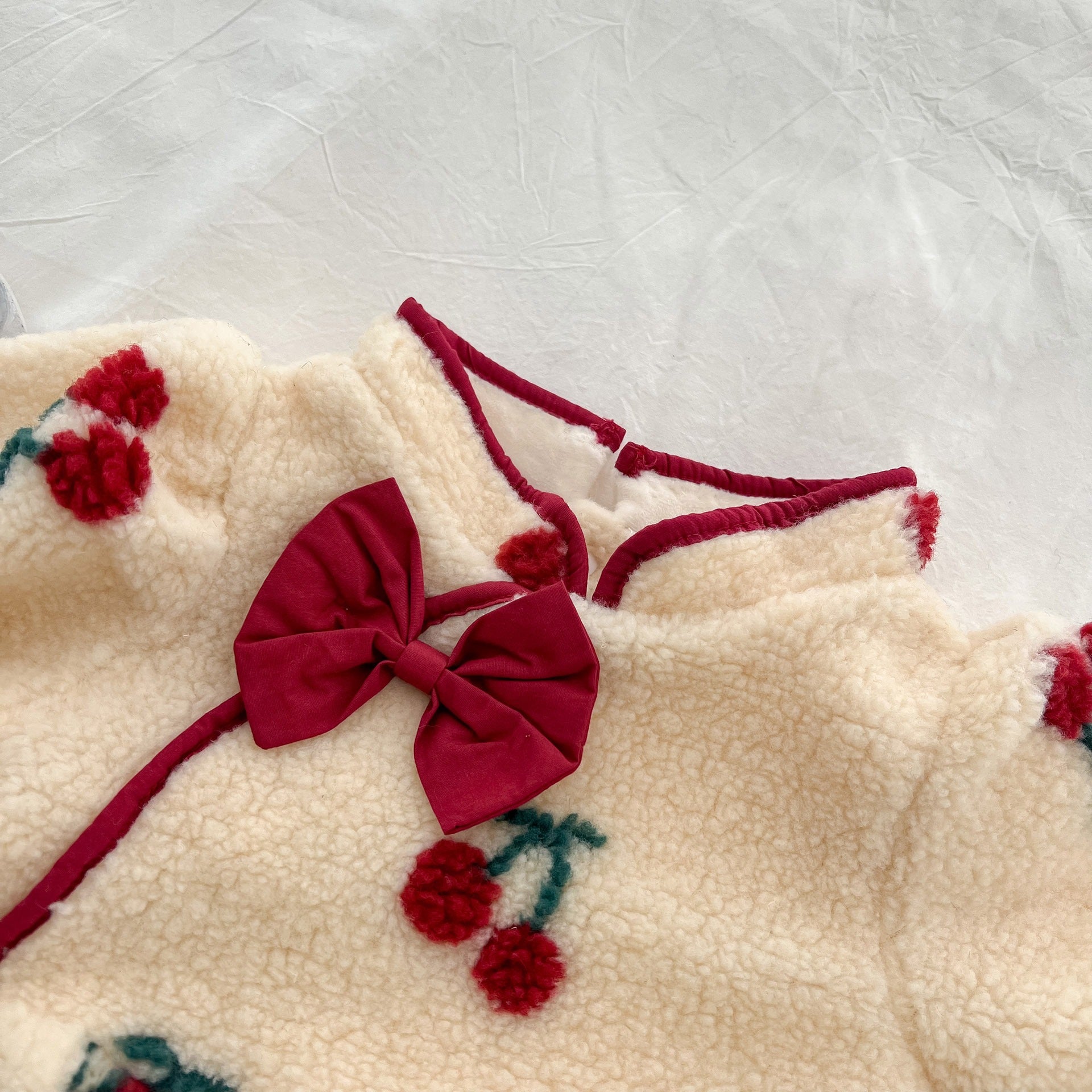 Baby Winter Clothes Newborn Clothes Girl Baby One-Piece Clothes Full Moon Plush Warm Romper Bag Fart Clothes