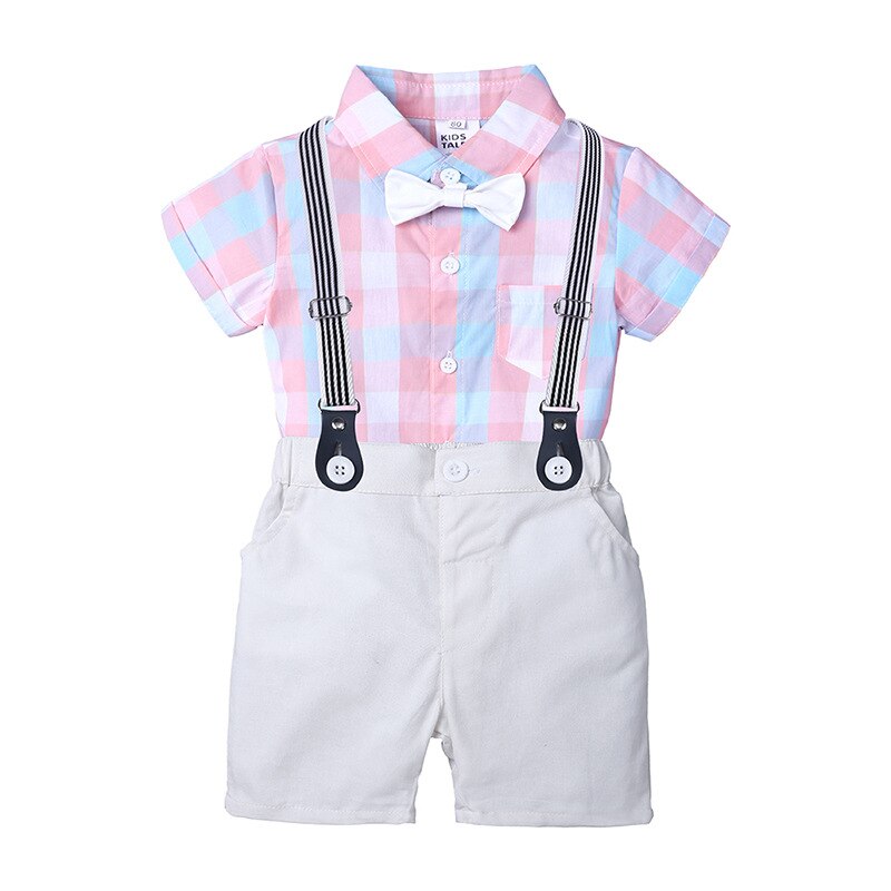 Summer baby boy suit gentleman