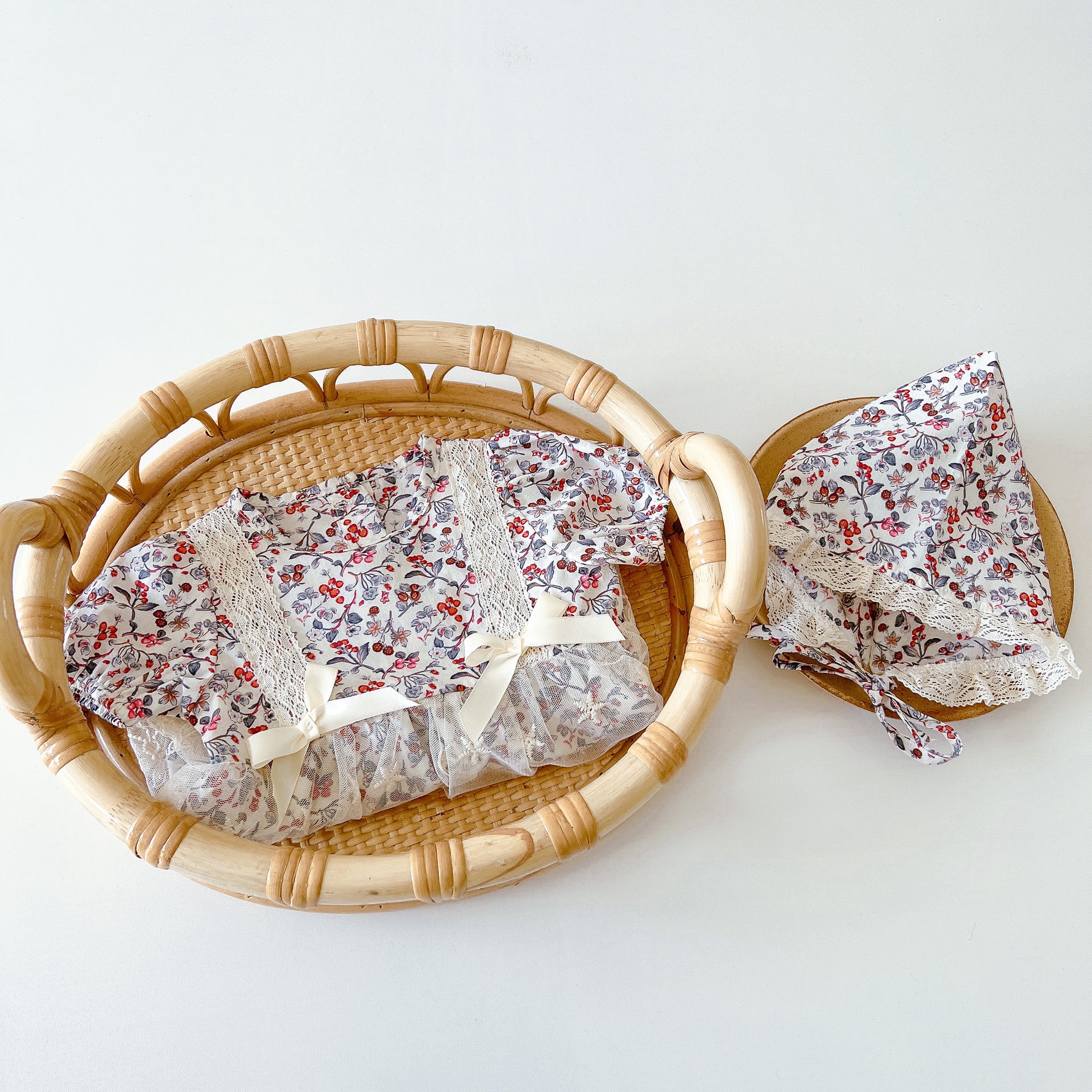 Baby clothes floral newborn clothes  short-sleeved