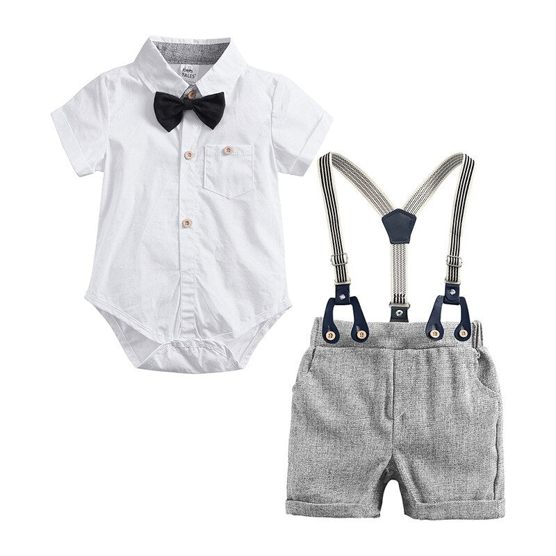 Summer baby boy suit gentleman