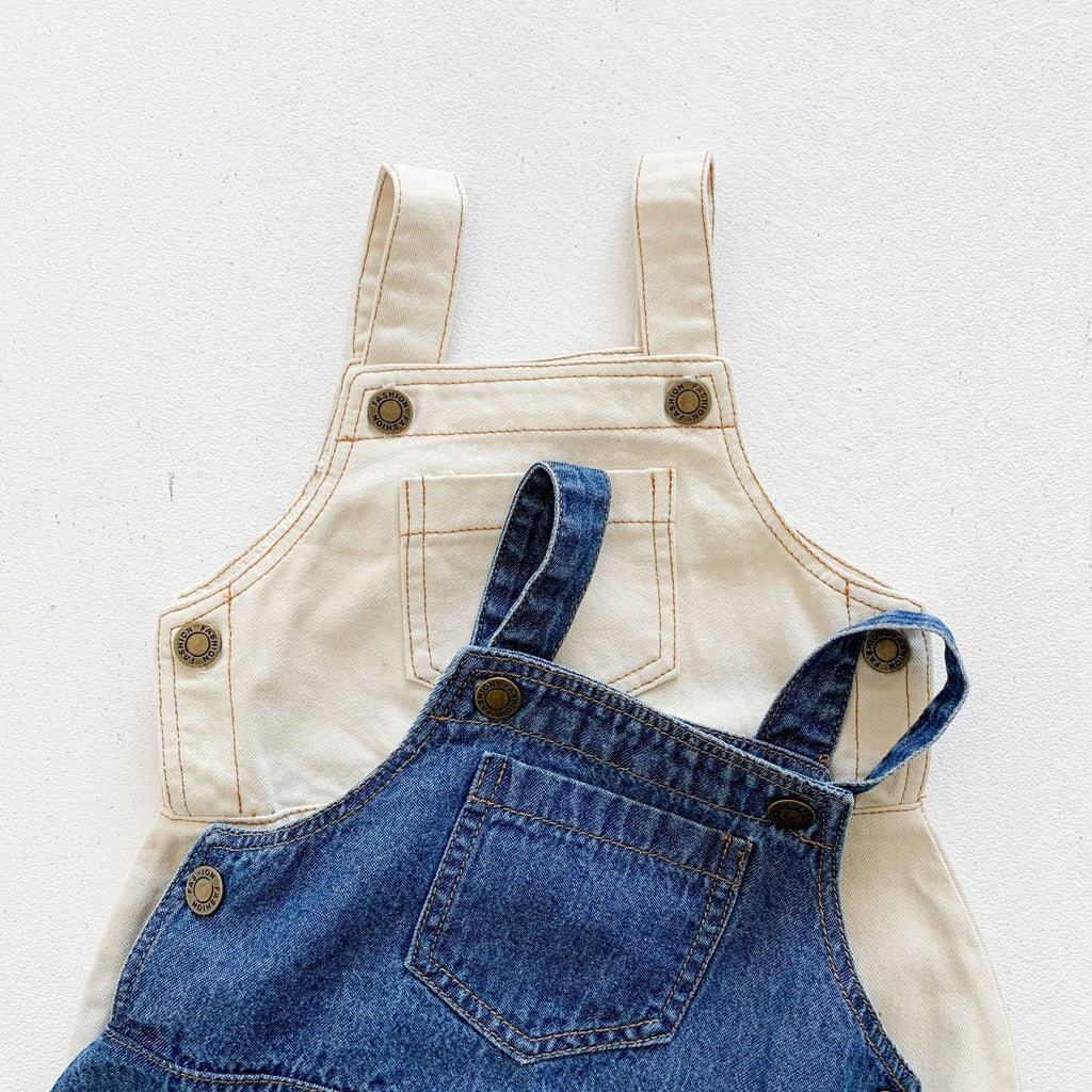 Spring And Summer Baby Denim Bag Fart Clothes 0-3 Years Old Baby Rompers Boys And Girls Cotton Jumpsuits Climbing Clothes