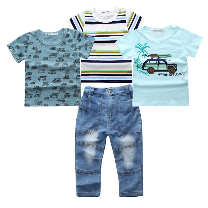 4Pcs Boys Clothes Sets