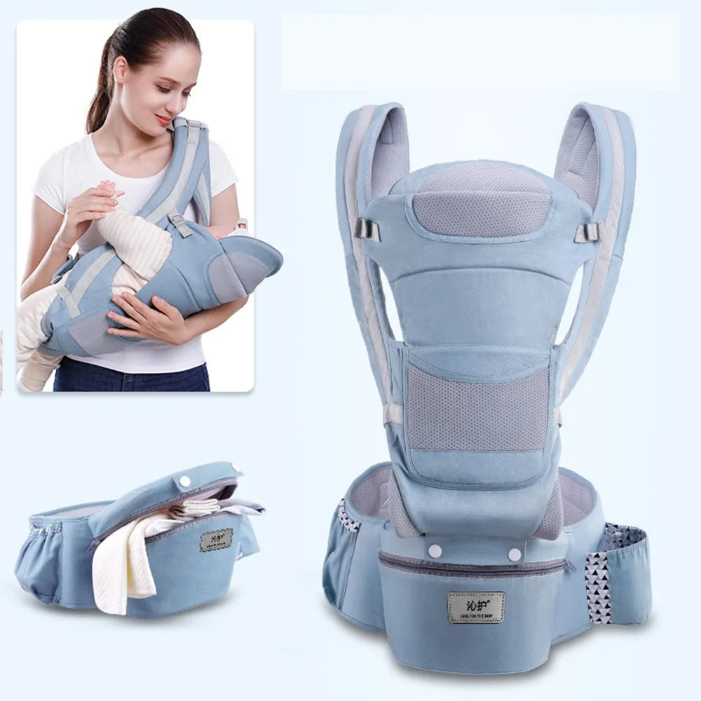 New 0-48 Month Ergonomic Baby Carrier Infant Baby Hipseat Carrier 3 In 1 Front Facing Ergonomic Kangaroo Baby Wrap