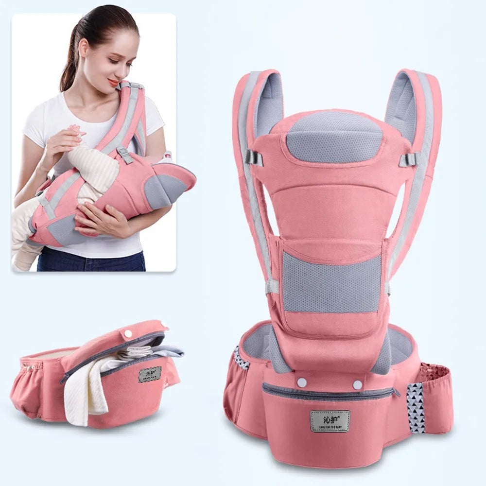 New 0-48 Month Ergonomic Baby Carrier Infant Baby Hipseat Carrier 3 In 1 Front Facing Ergonomic Kangaroo Baby Wrap