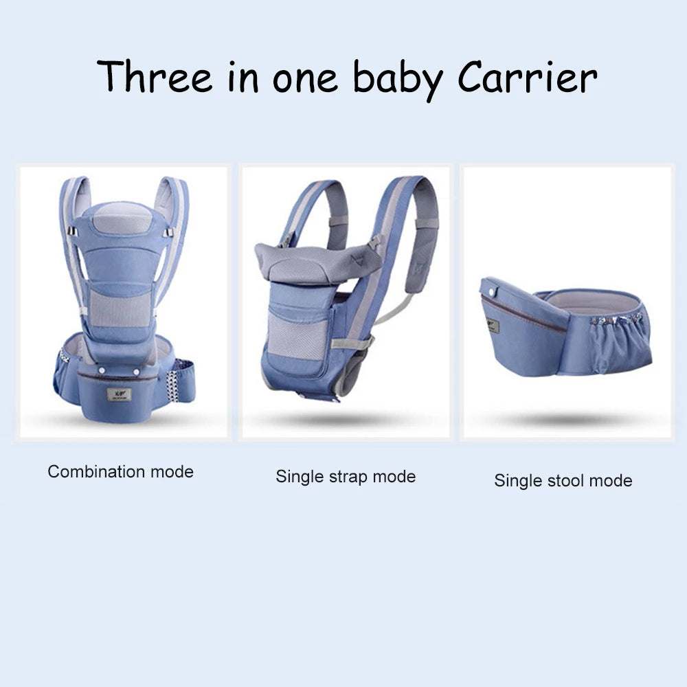 New 0-48 Month Ergonomic Baby Carrier Infant Baby Hipseat Carrier 3 In 1 Front Facing Ergonomic Kangaroo Baby Wrap