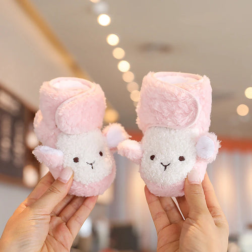 Cute Bear Baby Shoes Cartoon Soft Soled Snow Boots for Infant Boy Girl