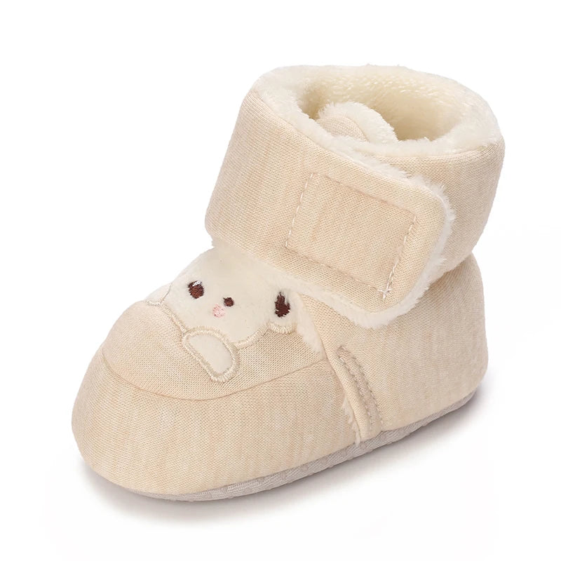 Cute Bear Baby Shoes Cartoon Soft Soled Snow Boots for Infant Boy Girl