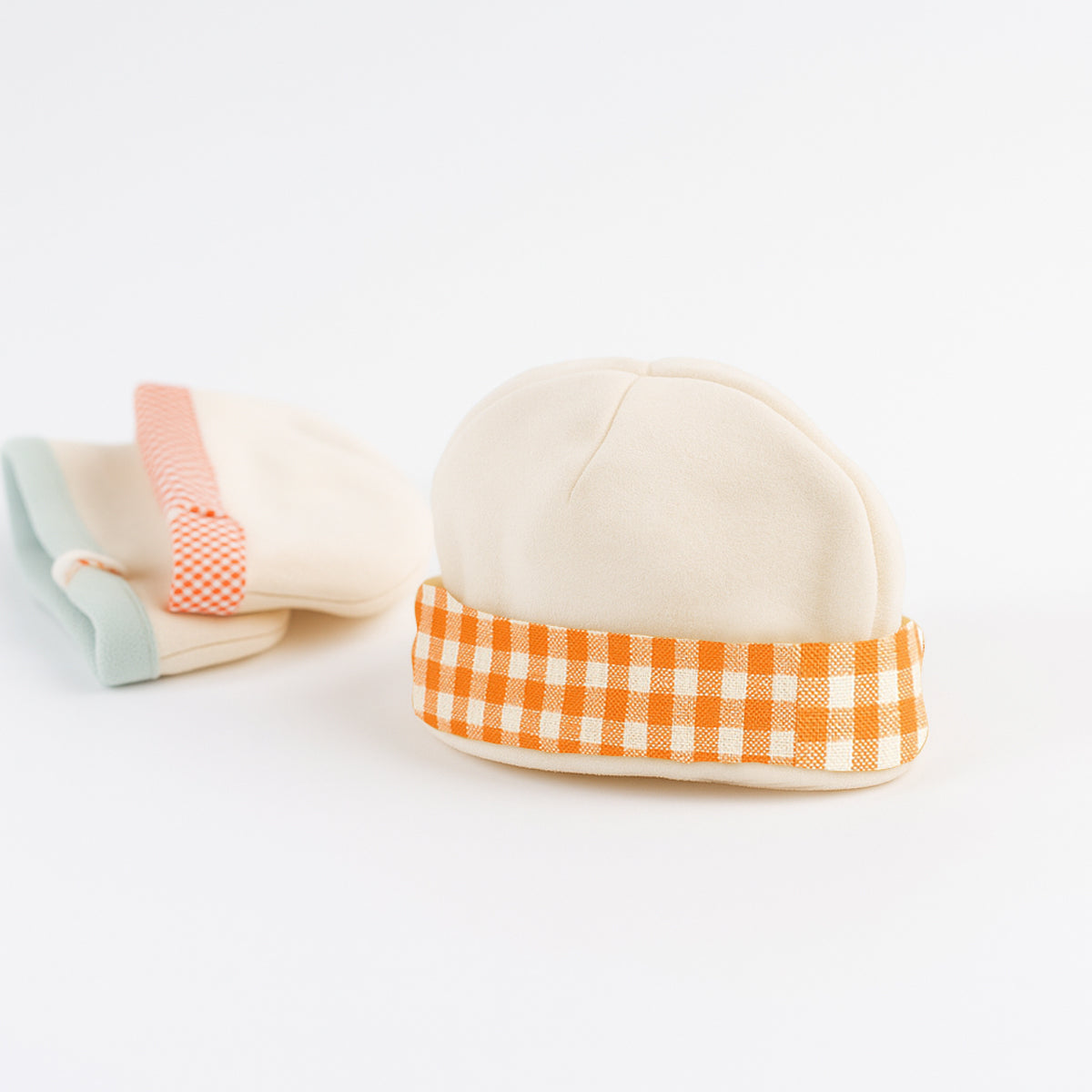 Newborn Hat in Organic Cotton - Vichy